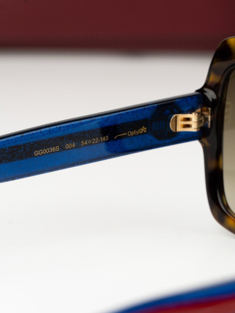 Gucci Women Sunglasses Havana Brown Gradient Square GG0036S 004 NEW AUTHENTIC - Picture 5 of 8